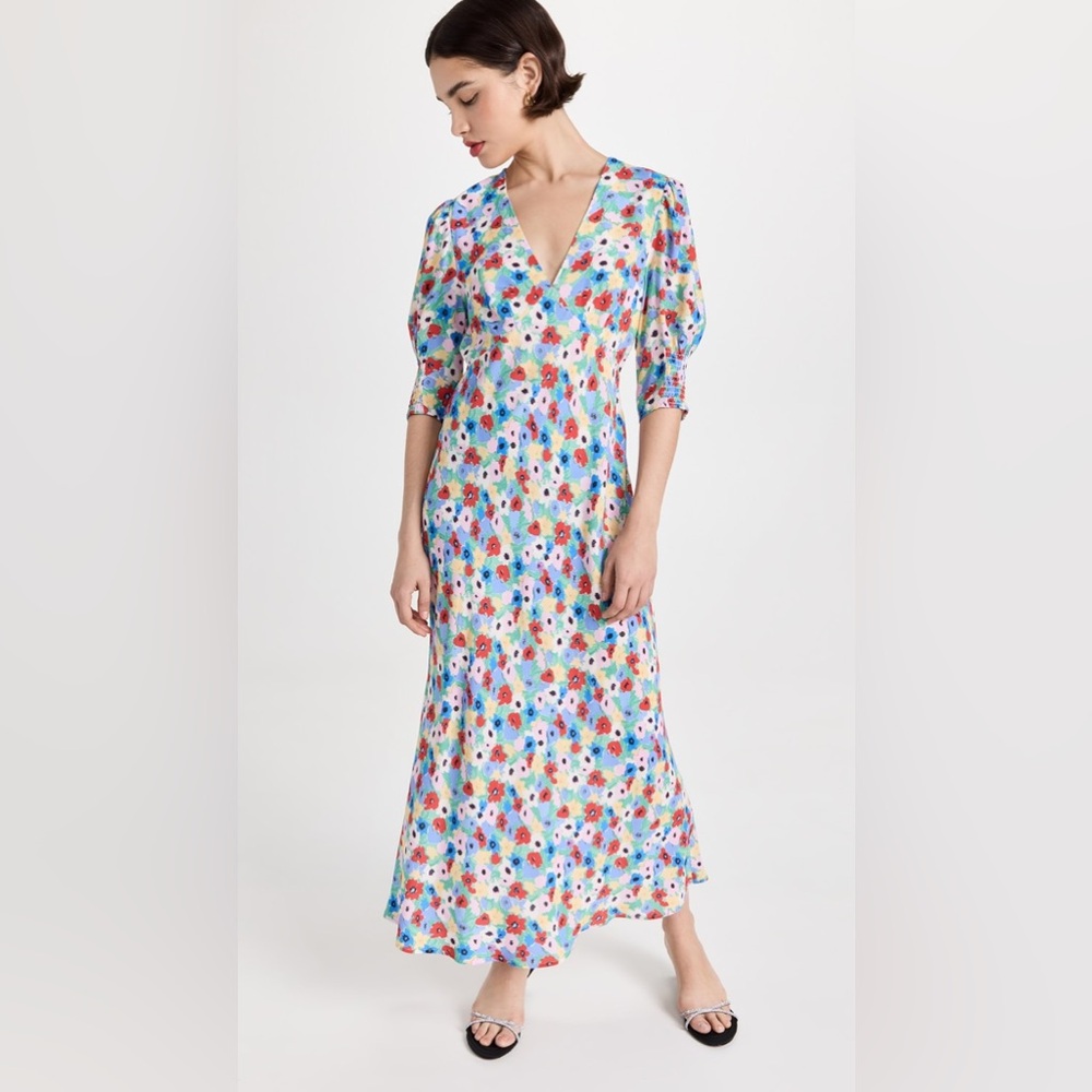RIXO Floral maxi dress